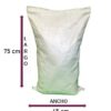 COSTAL DE RAFIA BLANCO 45 CM X 75 CM