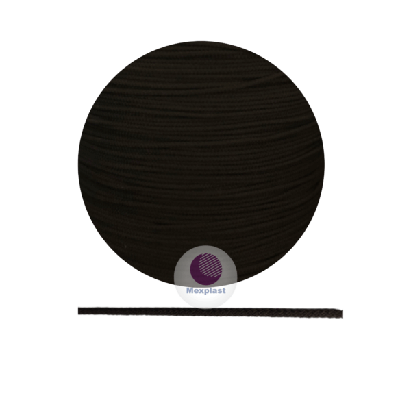 PIOLA DE POLIESTER NEGRA EN ROLLO CALIBRE 3 MM - Imagen 2