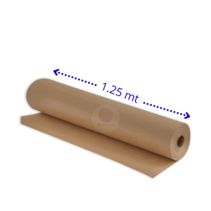 PAPEL ENVOLTURA KRAFT MEDIUM ANCHO 125 X 125 GRAMOS