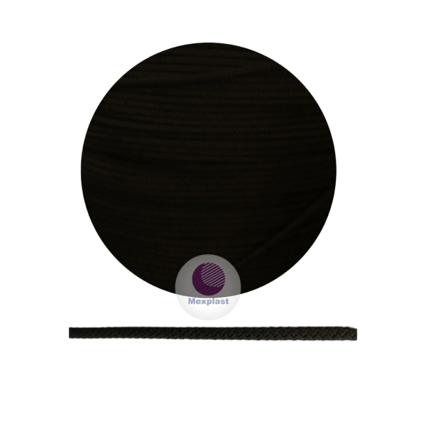 PIOLA DE POLIESTER NEGRA EN ROLLO CALIBRE 4 MM - Imagen 2
