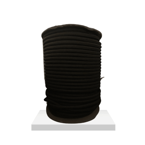 PIOLA DE POLIESTER NEGRA EN ROLLO CALIBRE 12 MM