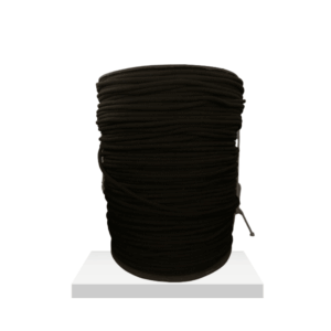 PIOLA DE POLIESTER NEGRA EN ROLLO CALIBRE 5 MM