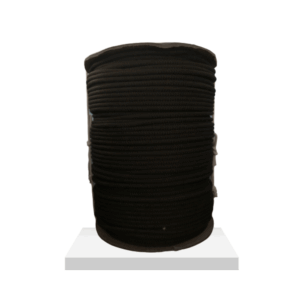 PIOLA DE POLIESTER NEGRA EN ROLLO CALIBRE 6 MM