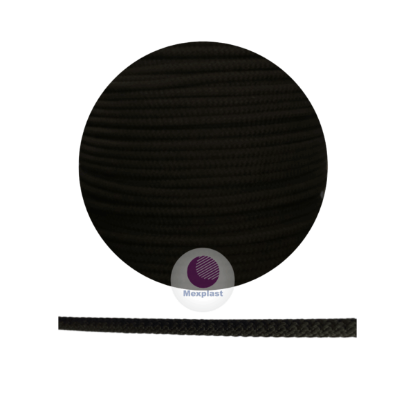 PIOLA DE POLIESTER NEGRA EN ROLLO CALIBRE 6 MM - Imagen 2