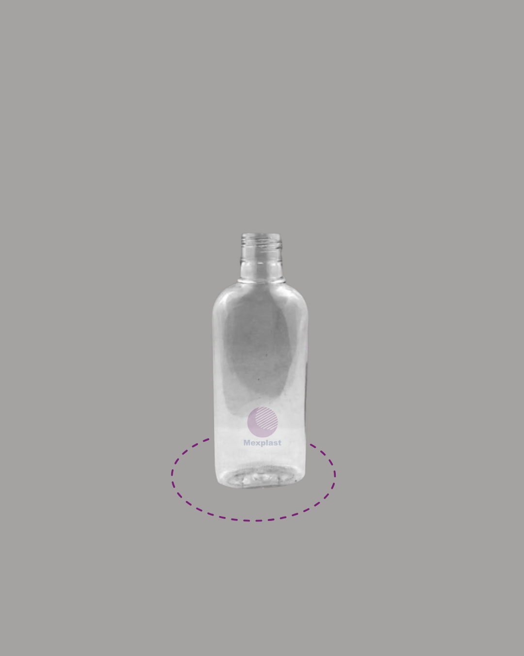 BOTELLA 125 ML. OVAL R-24 SIN TAPA