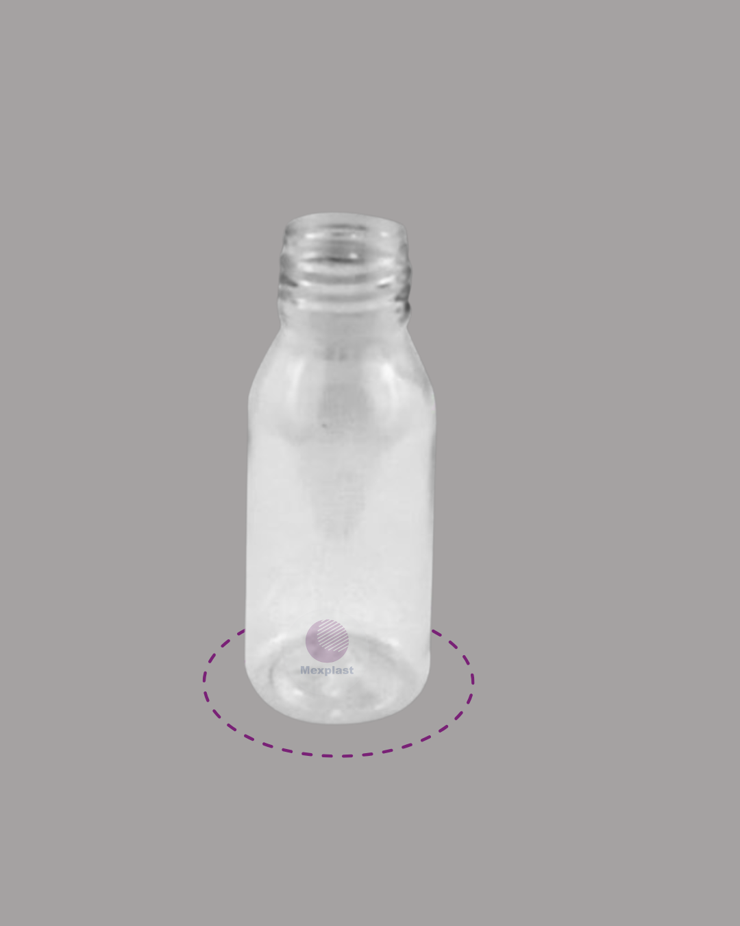 BOTELLA FARMA 125 ML CRISTAL R-24 SIN TAPA