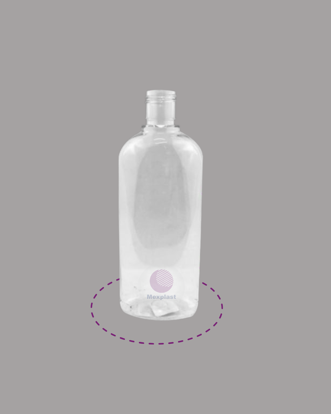 BOTELLA 250 ML. OVAL R-24 SIN TAPA