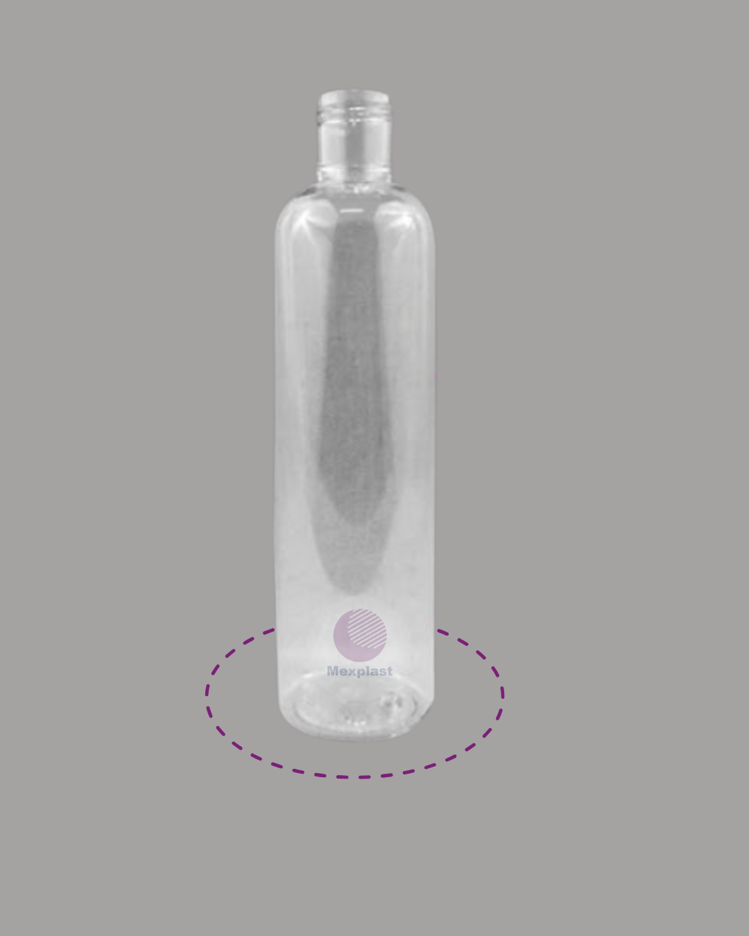 BOTELLA 250 ML. BOSTON 28G. R-24 TRANSPARENTE SIN TAPA