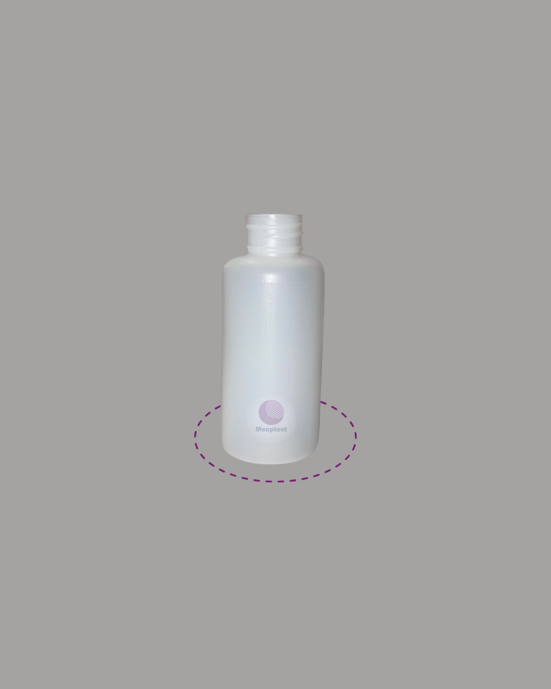 BOTELLA ALCOHOLERA 125 ML R-22 SIN TAPA
