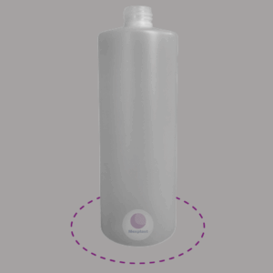 BOTELLA PEAD 1 LT. LISO R-24 SIN TAPA