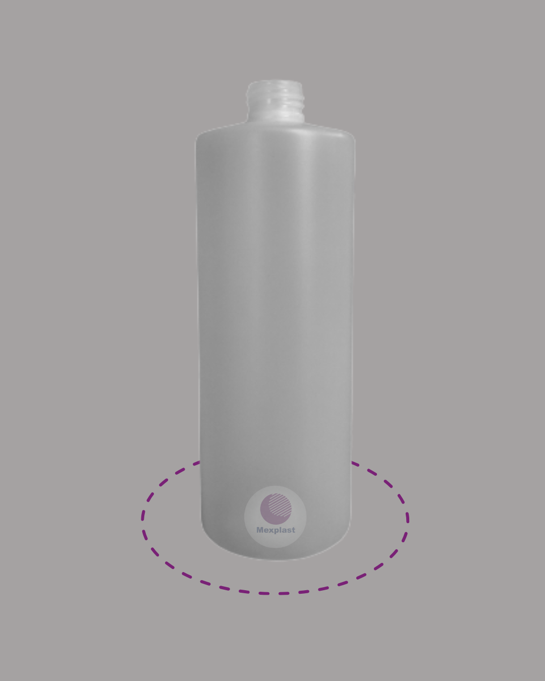 BOTELLA PEAD 1 LT. LISO R-24 SIN TAPA