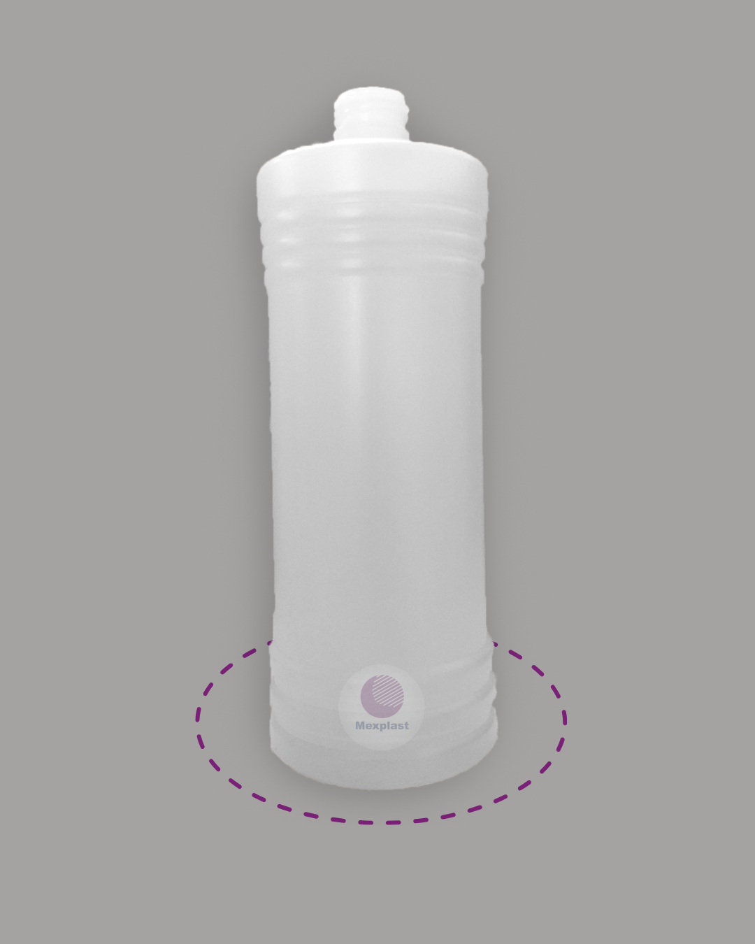 BOTELLA PEAD 1 LT. ANILLADO R-28 SIN TAPA