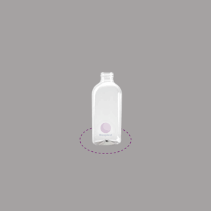 BOTELLA 60 ML. OVAL R-20 SIN TAPA